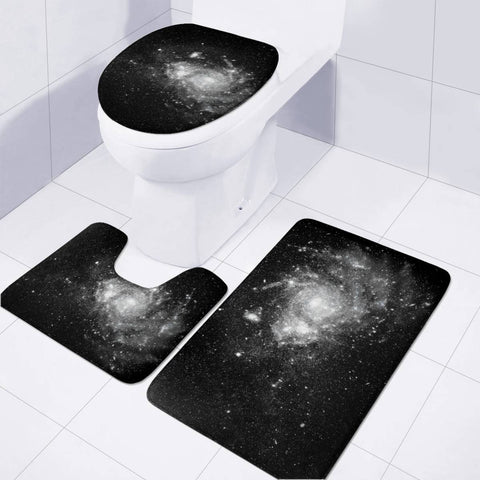 Image of Effet Galaxy Noir Toilet Three Pieces Set