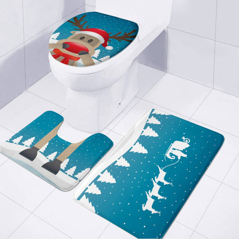 Image of Christmas Toilet Three Pieces Set