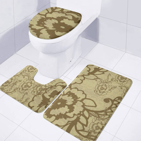 Image of Flower Toilet Three Pieces Set