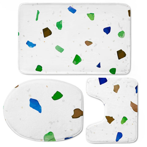 Image of Crystal Terrazzo Toilet Three Pieces Set