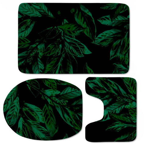 Image of Green Laurel Toilet Three Pieces Set