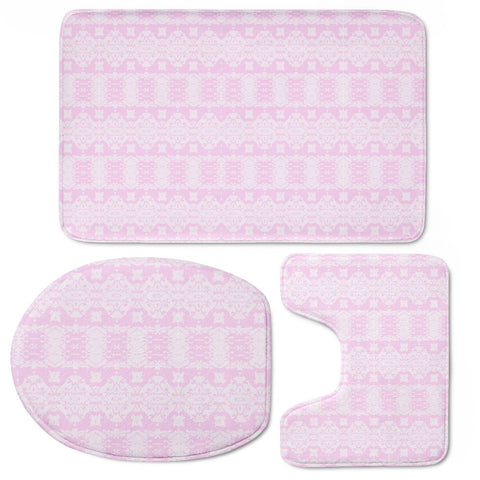 Image of Pink Toilet Three Pieces Set