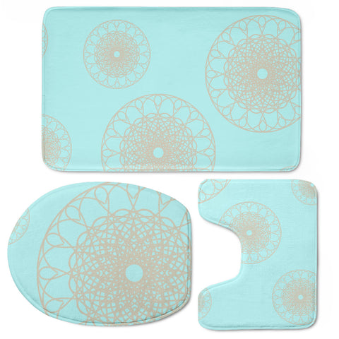 Image of Mandala Toilet Three Pieces Set