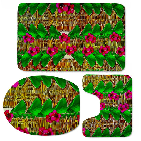 Image of Tree Flower Paradise Of Inner Peace And Calm Pop-Art Toilet Three Pieces Set