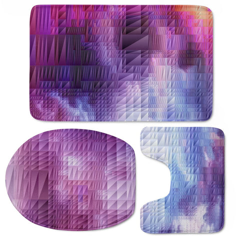 Image of Purple Sky Toilet Three Pieces Set