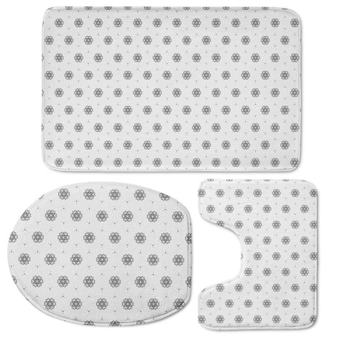 Image of Black & White #12 Toilet Three Pieces Set