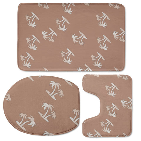 Image of Tropical Palm Trees Toilet Three Pieces Set