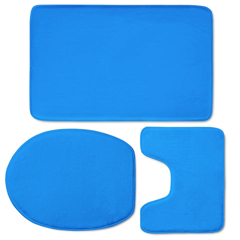 Image of Azure Blue Toilet Three Pieces Set