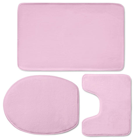 Image of Blush Pink Toilet Three Pieces Set
