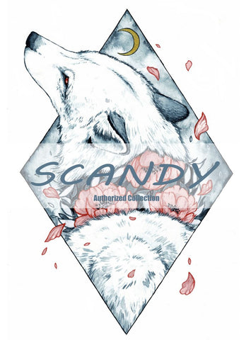 Image of Howling Wolf by Scandy Girl Bedding Set - Beddingify