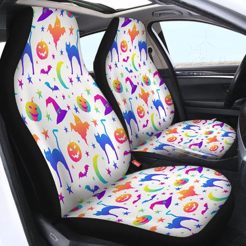 Image of Cat Pumpkin SWQT1748 Car Seat Covers