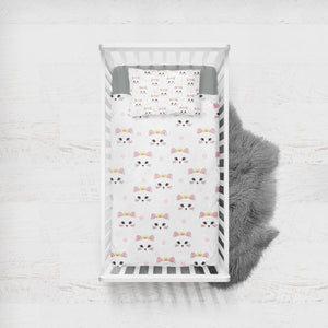 Cat SWCC2318 Crib Bedding, Crib Fitted Sheet, Crib Blanket