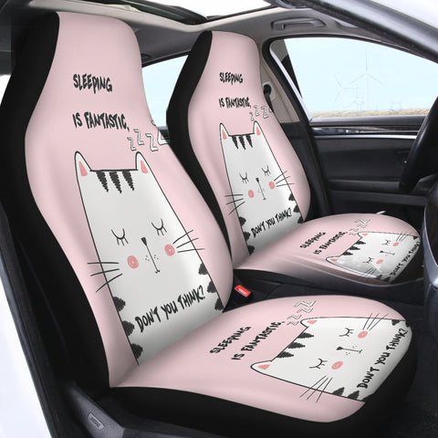 Image of Cat Sleep is Fantastic SWQT0062 Car Seat Covers