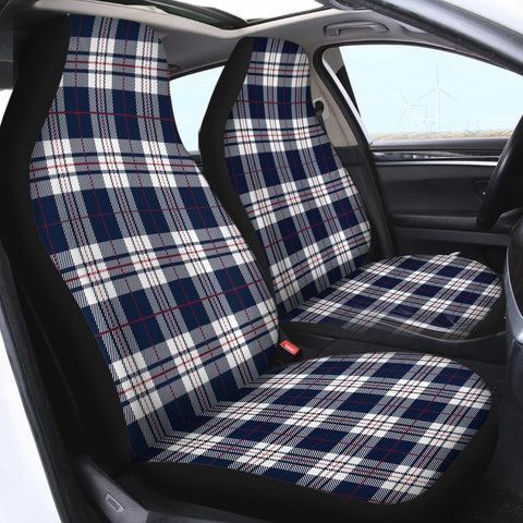 Image of Checkered Stripes SWQT2167 Car Seat Covers