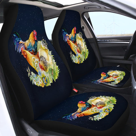 Image of Chickens SWQT1193 Car Seat Covers