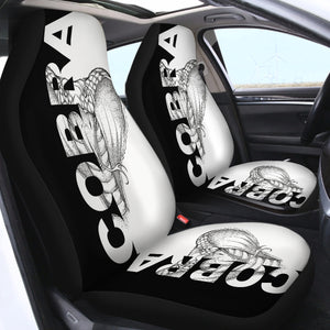 Cobra Black and White SWQT0836 Car Seat Covers