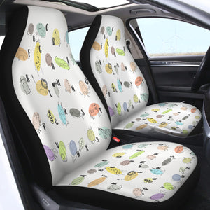 Cartoon Animal SWQT1708 Car Seat Covers