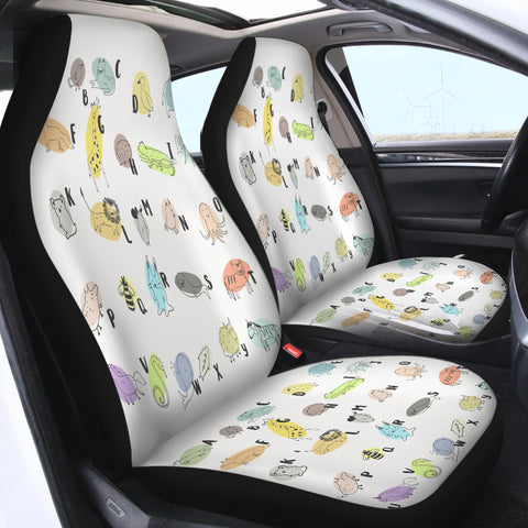 Image of Cartoon Animal SWQT1708 Car Seat Covers