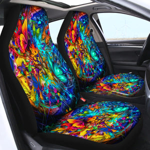 Colorful Butterfly SWQT2253 Car Seat Covers
