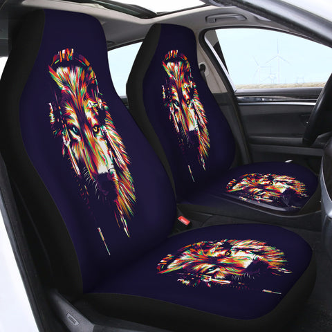 Image of Colorful Wolf SWQT0469 Car Seat Covers