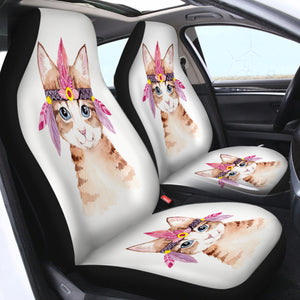 Cute Cat SWQT2419 Car Seat Covers