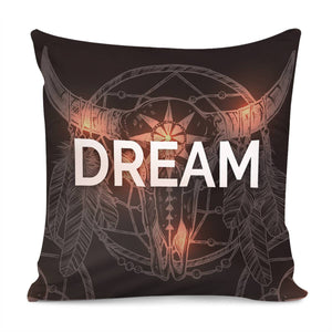 Dream Catcher Bull Design Pillow Cover