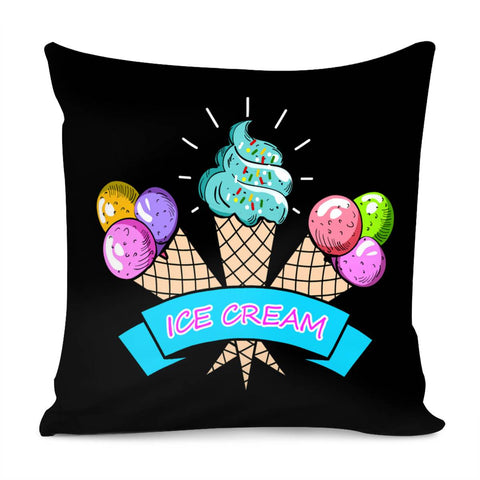 Image of Bursting Ice Cream Pillow Cover