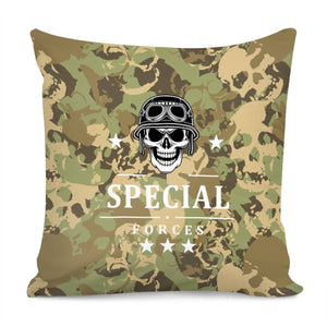 Skeleton Army Pillow Cover