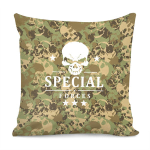 Skeleton Army Pillow Cover