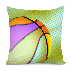 Colorful Basketball Pillow Cover