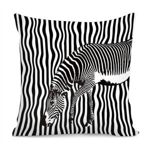 Camouflage Zebra Pillow Cover