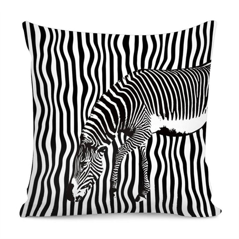 Image of Camouflage Zebra Pillow Cover