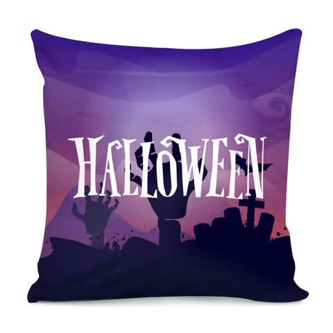 Image of Halloween Graveyard Pillow Cover