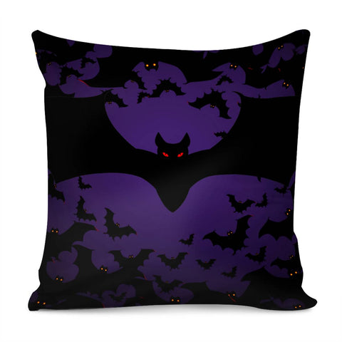 Image of Bats In The Night Pillow Cover