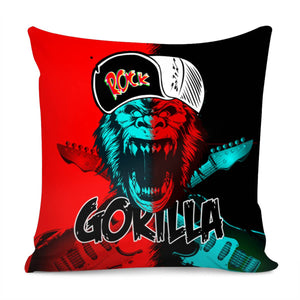 Howling Rock Gorilla Pillow Cover