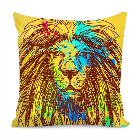Image of Creative Lion Pillow Cover