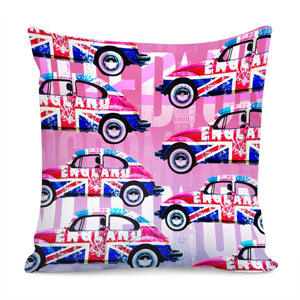 The Union Jack Car Design Pillow Cover