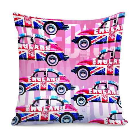 Image of The Union Jack Car Design Pillow Cover