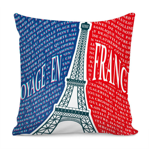 Image of The Twisted Eiffel Tower Pillow Cover