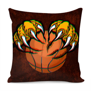 Tiger Paw &Amp; Basketball Pillow Cover