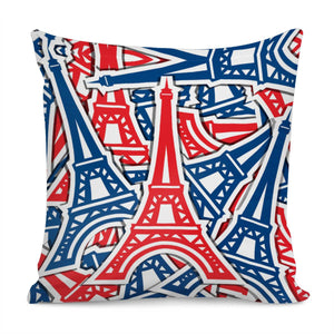 The Abstract Eiffel Towel Pillow Cover