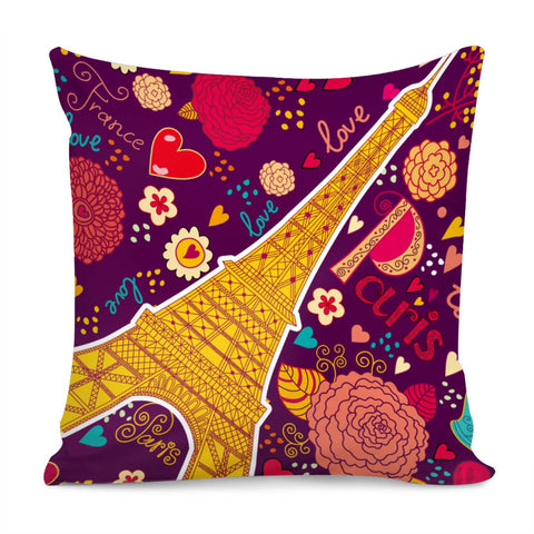 Image of The Romance Of Paris Pillow Cover