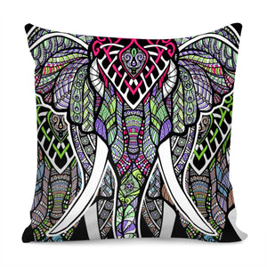 Elephant Mandala Pillow Cover