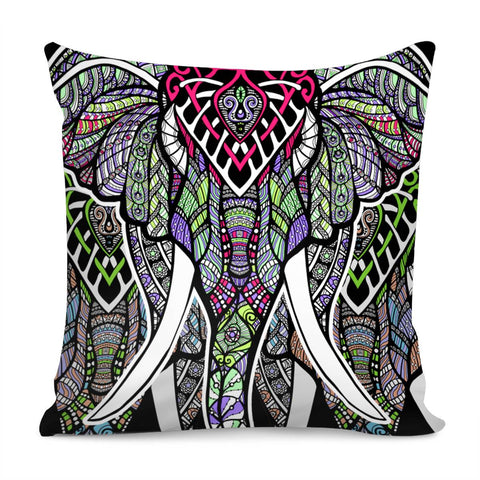 Image of Elephant Mandala Pillow Cover