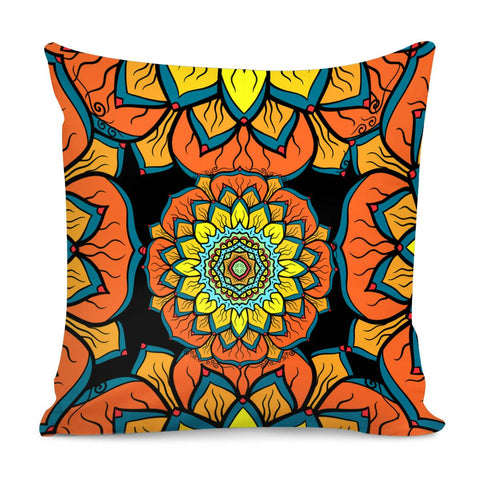 Image of Vintage Mandala Design Pillow Cover