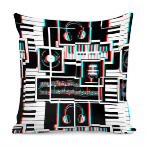 Abstract Musician Pillow Cover