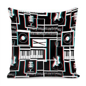 Abstract Musician Pillow Cover