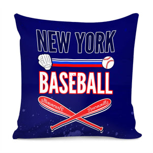 New York Baseball Pillow Cover