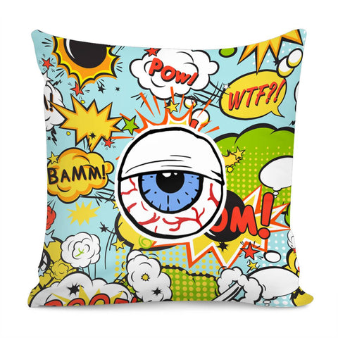 Image of Graffiti Eyes Pillow Cover