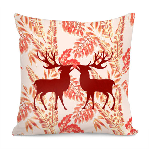 Image of Silhouette Elk Pillow Cover